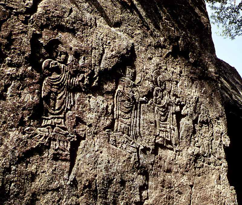 국보_경주 단석산 신선사 마애불상군_01_경북_미술